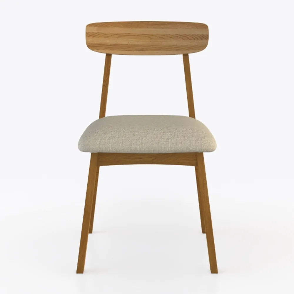 Nordic Solid Wood Dining Chair Elegant Mid Century