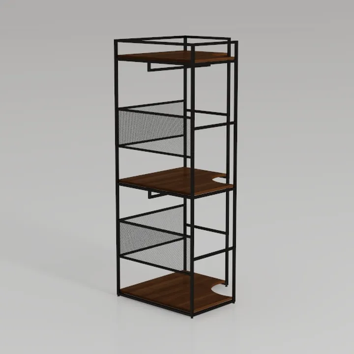 DWVO 5 Tier Bookshelf, Industrial Bookshelves