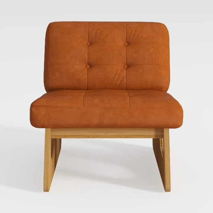 Chair Set of Mid-Century 2 with Wooden Arms and