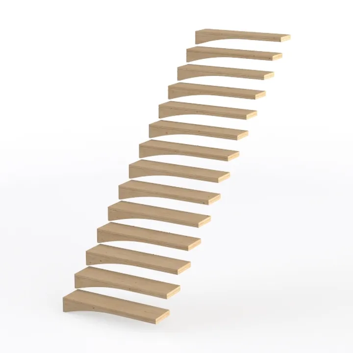 Stair 010 - wooden no handrail