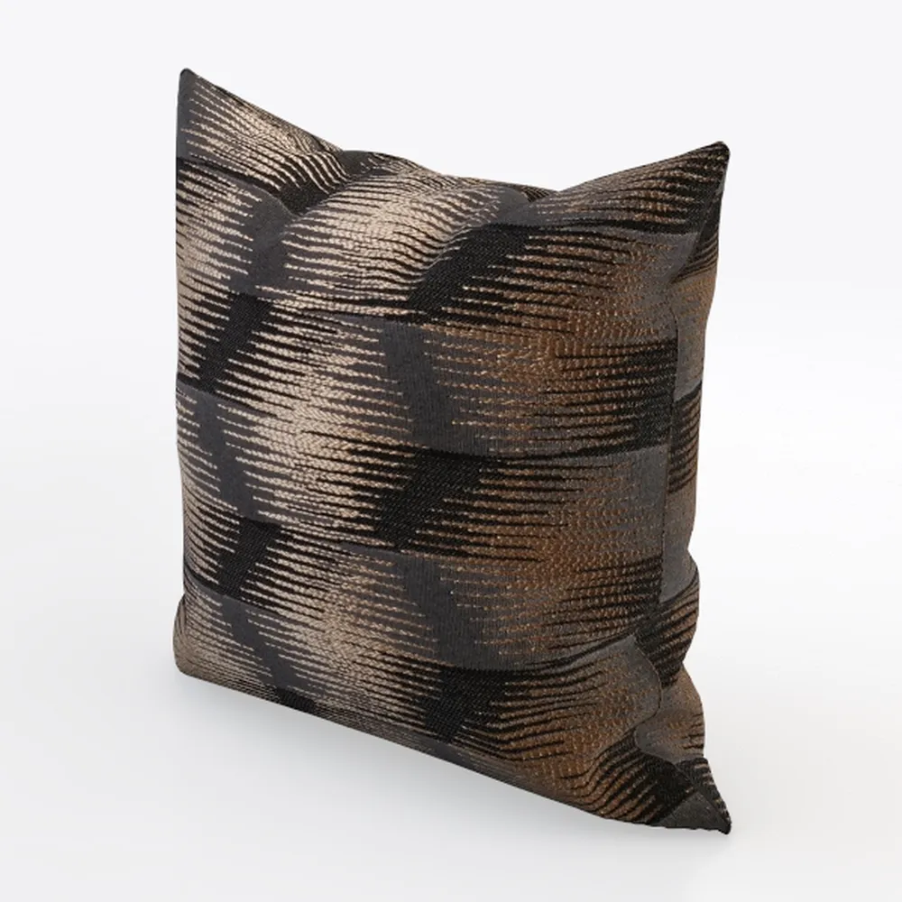 MIULEE Black Corduroy Pillow Covers Pack of 2