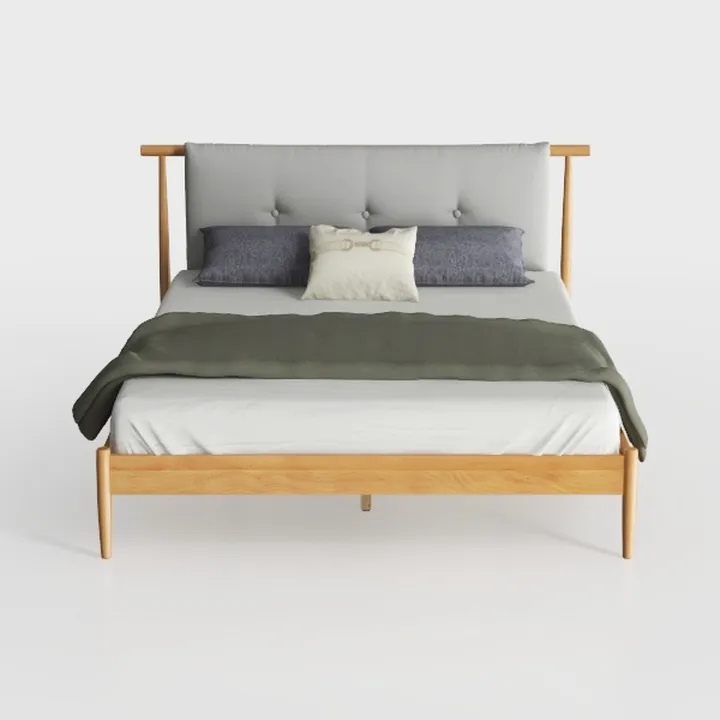Baxton Studio Jaiana Tufted Platform Bed, Queen, G