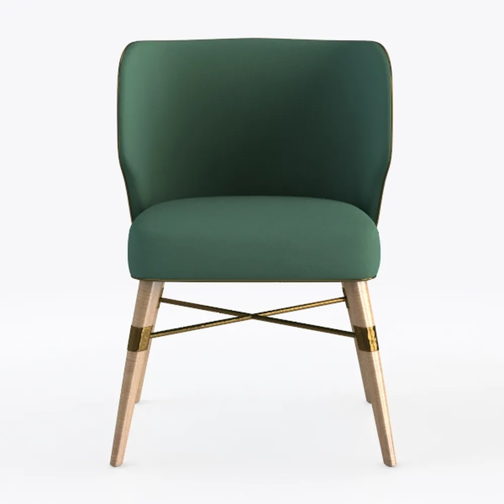 HULALA Home Velvet Accent Chairs Modern Vanity