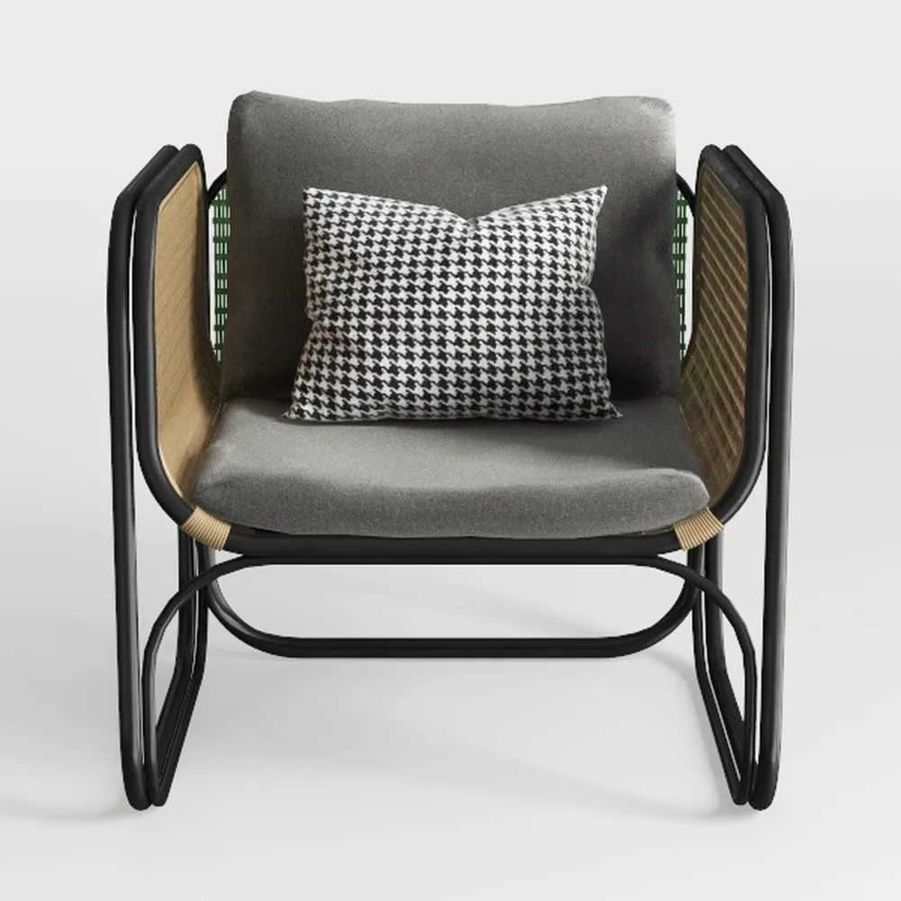 PU Leather Armchairs, Retro Leisure Accent Chair w