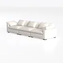 Extra Large Modular Sectional Sofa Couch Set Left 45 Degree View
