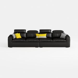 multi-seat sofa-Yellow & Black Furniture