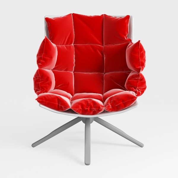 Welnow Lazy Chair with Ottoman, Modern Lounge