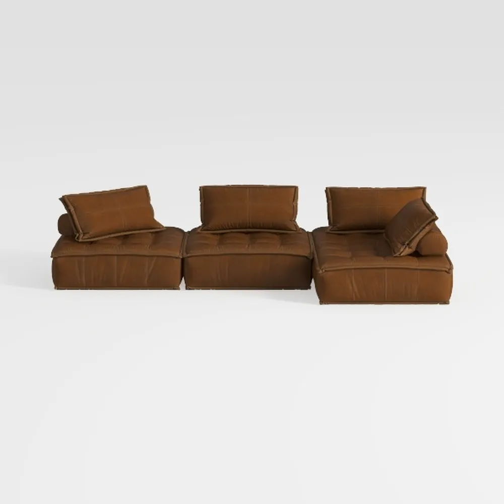 SIMPLIHOME Rex Left-Facing Modular Sectional Sofa 