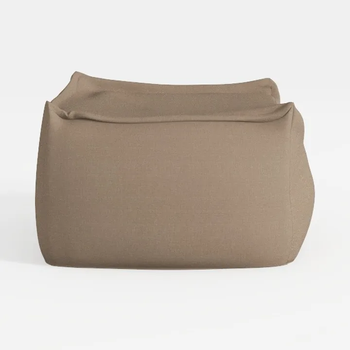 Minimalist Fabric Bean Bag Ottoman 3D Model