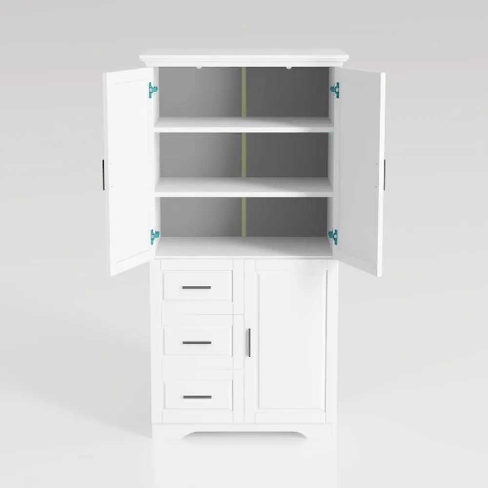 Kitchen Pantry Cabinet, 75" Tall Pantry Cabinet