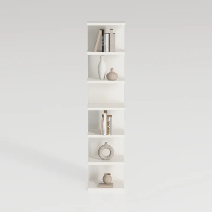MXV Bookshelf, 6-Tier Open Bookcase, Storage
