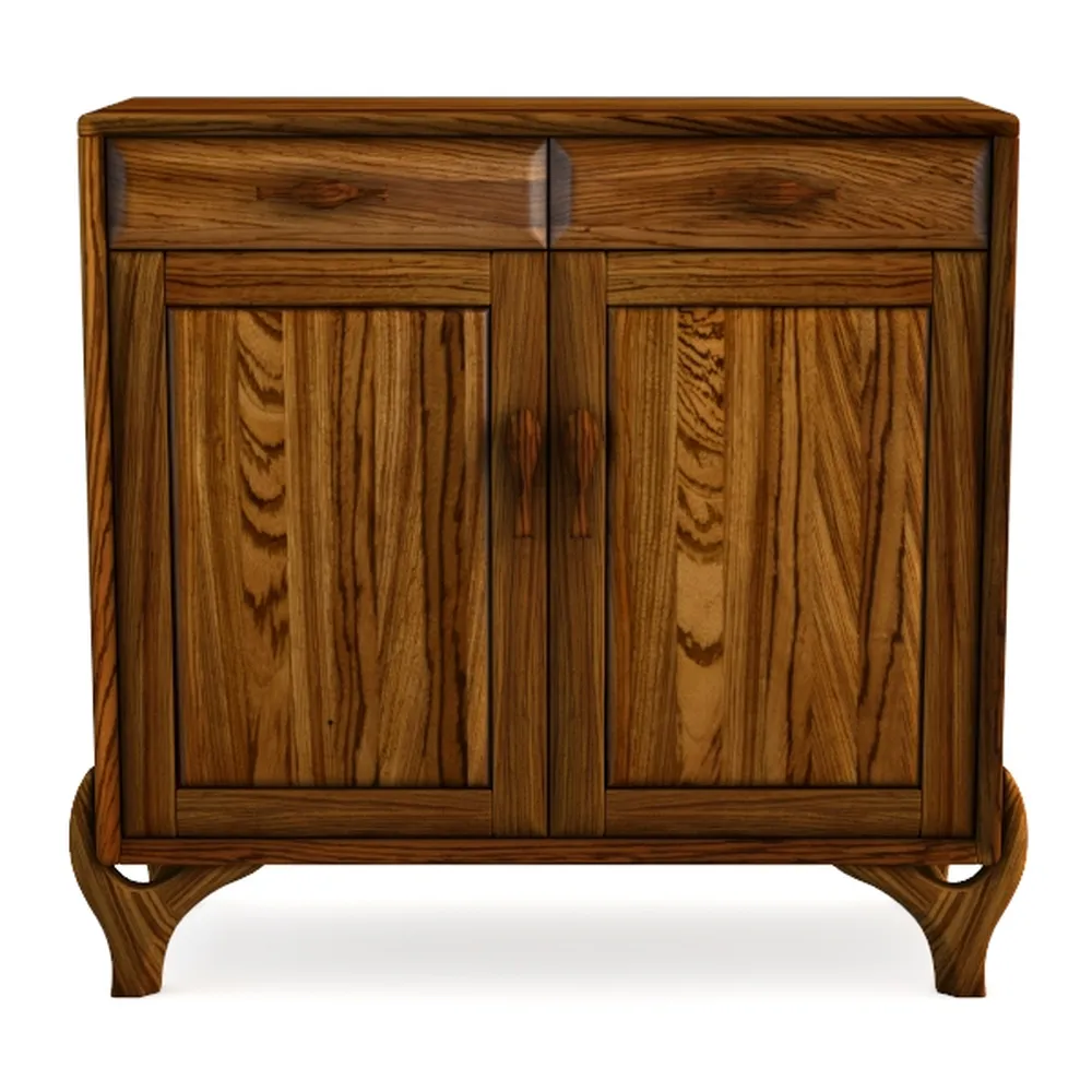 HULALA Home Antique Accent Cabinet with 2 Doors