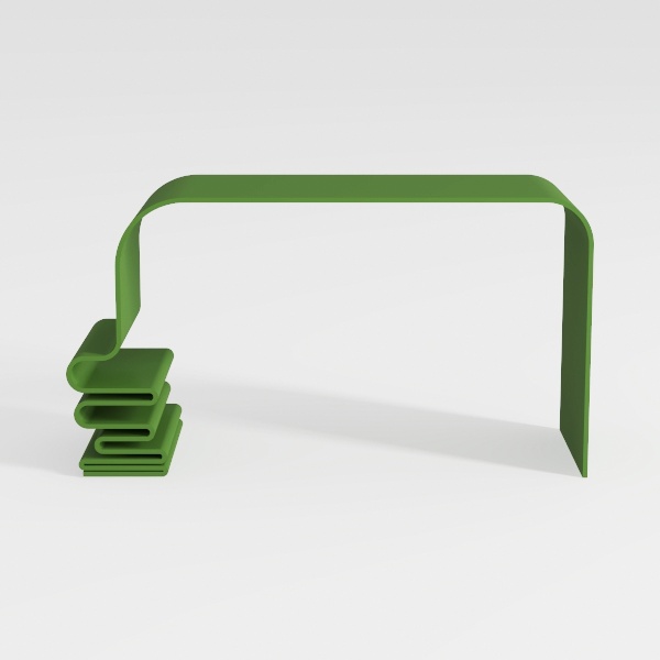 side table-Green Glimmer