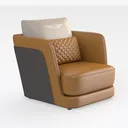 CHITA Swivel Accent Chair, FSC Certified Mid Right 45 Degree View