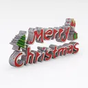 wall decor-Christmas Right 45 Degree View