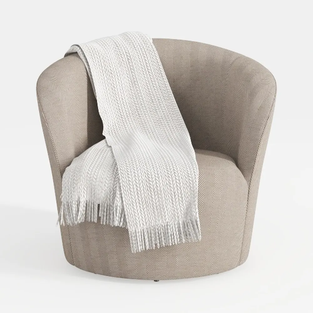 Swivel Accent Chair Armchair, Modern Round Single 