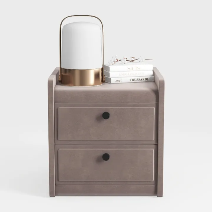 Pemberly Row 2-Drawer Farmhouse Wood Nightstand