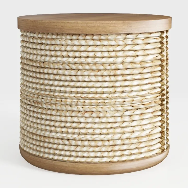 Safavieh Home Maui Coastal Natural Rattan Drum
