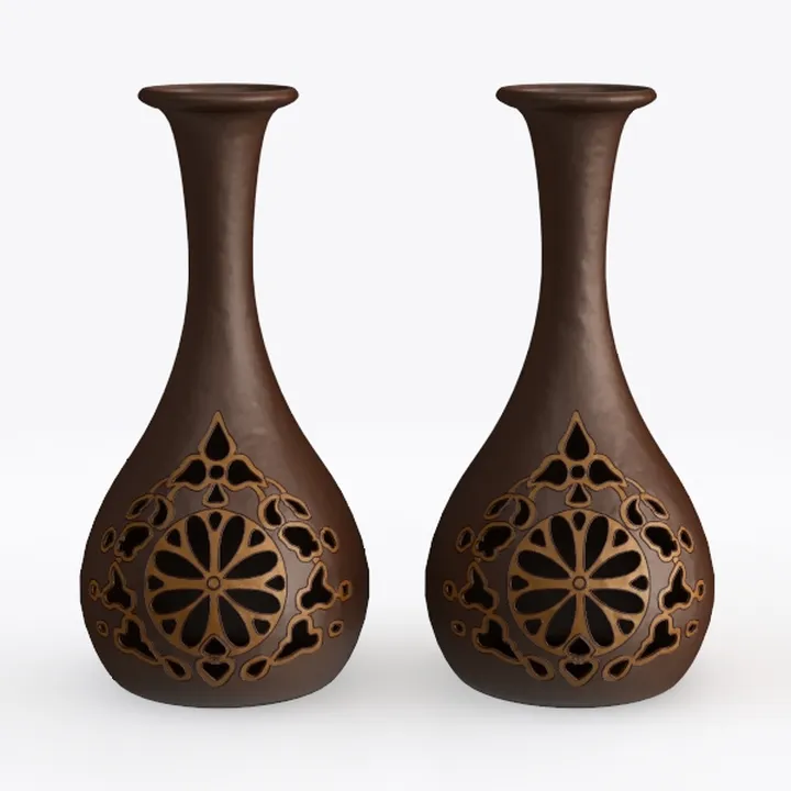 Ancient Early-fired Coarse Pottery Floret Retro Ceramic Rust Glaze Tea Ceremony Tea Table Zen Decoration Small Ornaments Vase