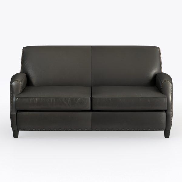 Metropole Leather Loveseat_Brompton_Spanish Moss
