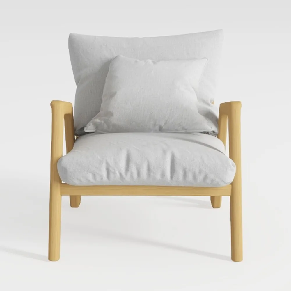 VINGLI Mid-Century Modern Cloud Accent Armchair