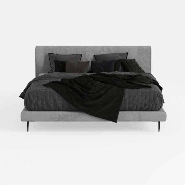 Atlin Designs Upholstered Queen Tufted Panel Bed i