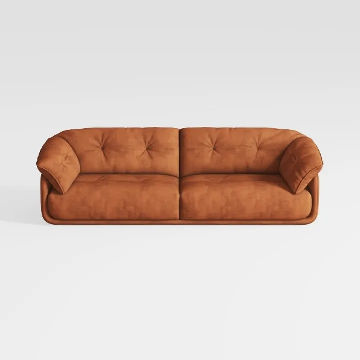Vintage Sofa Set Medieval Straight Row Triple