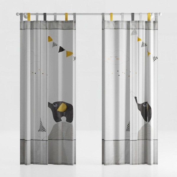 Estelar Textiler Dark Grey Blackout Curtains & 