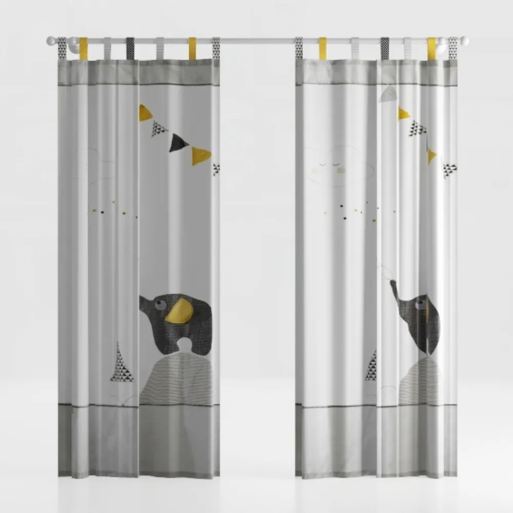 Estelar Textiler Dark Grey Blackout Curtains & 