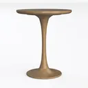 Wood Round Table Modern Dining Table Tulip Round Left 45 Degree View