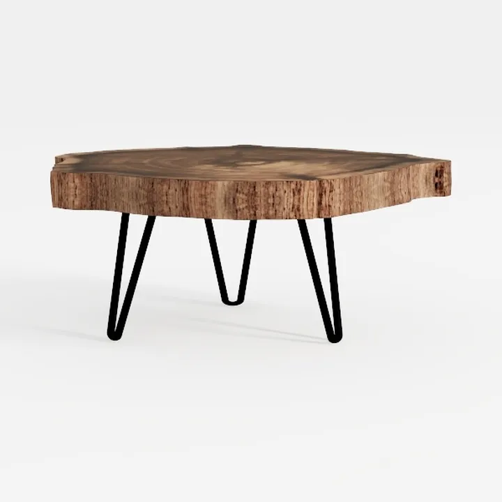 Round Coffee Table, Small Circle Coffee Table with