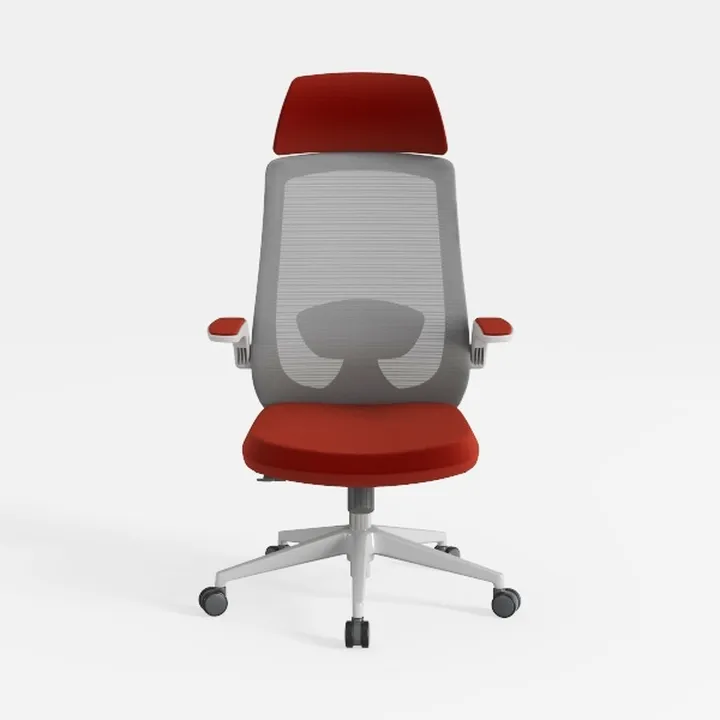 Ergonomic PU Leather Adjustable Office Chair with 