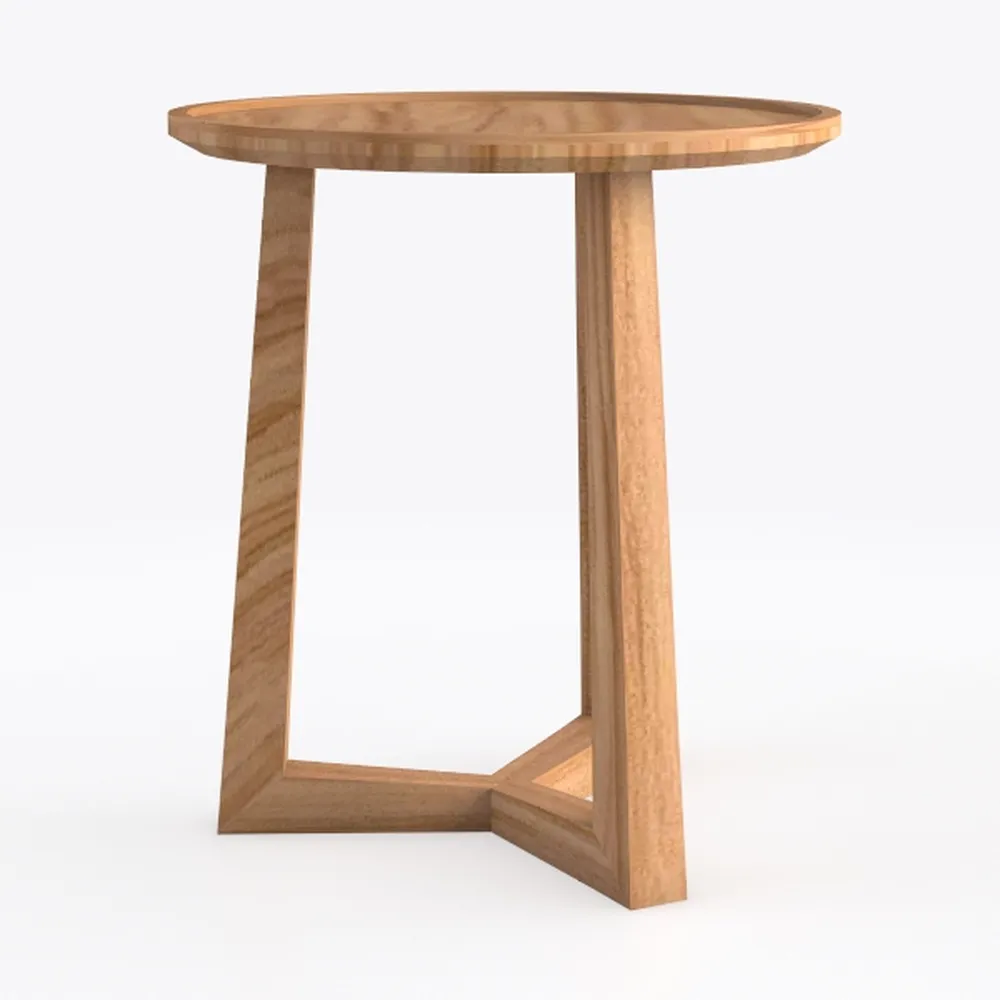 Acacia Wood Outdoor Side Table,Adjustable &