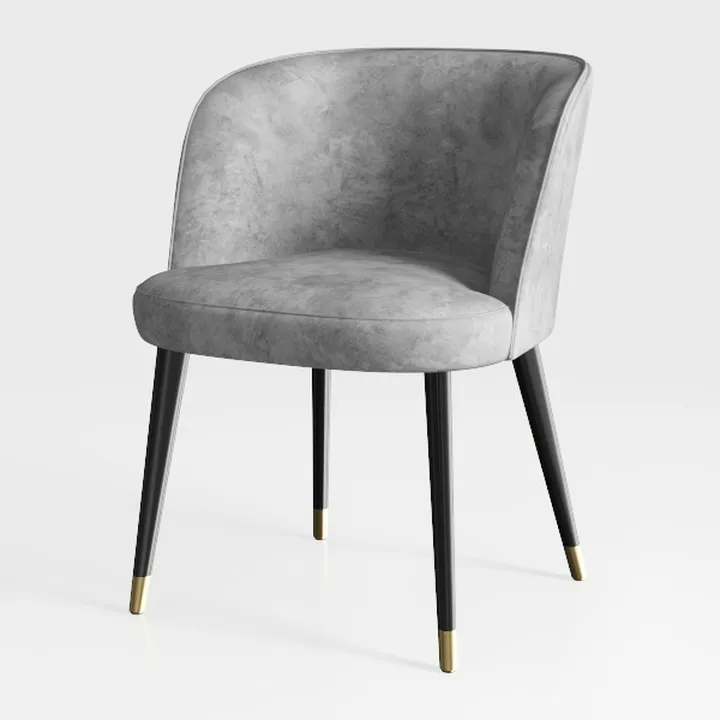 Beautiful Side Chairs Set of 4 Velvet Upholstered