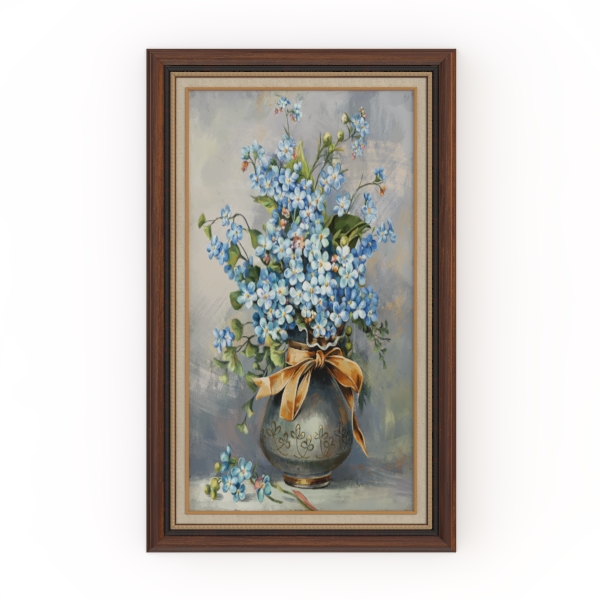 ARPEOTCY Vintage Gold Framed Daisies Wall Art