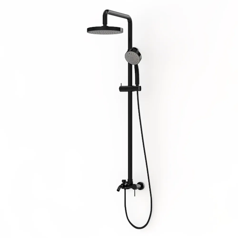 OSL Black 2-Way Shower Column, Adjustable Height