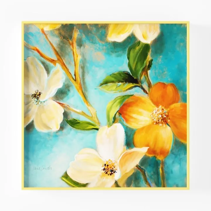 DuoBaorom Hawaiian Flower Large Wall Art Tropica