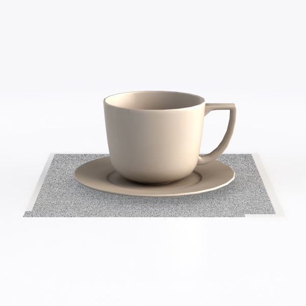 CHINESE PORCELAIN CUP & SAUCER Ivory