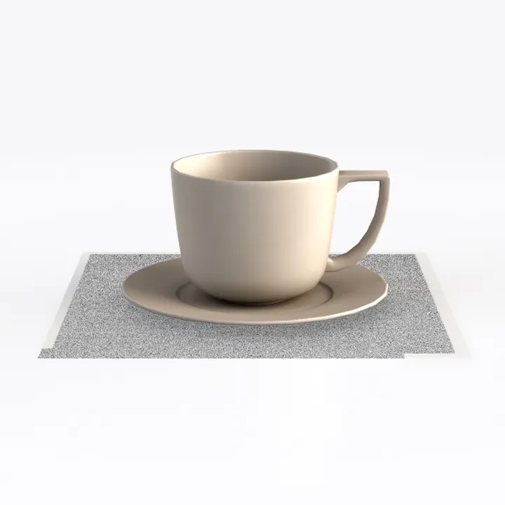 CHINESE PORCELAIN CUP & SAUCER Ivory
