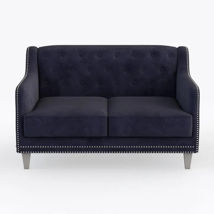 Velvet Chaise Lounge with Left Armrest & Storage
