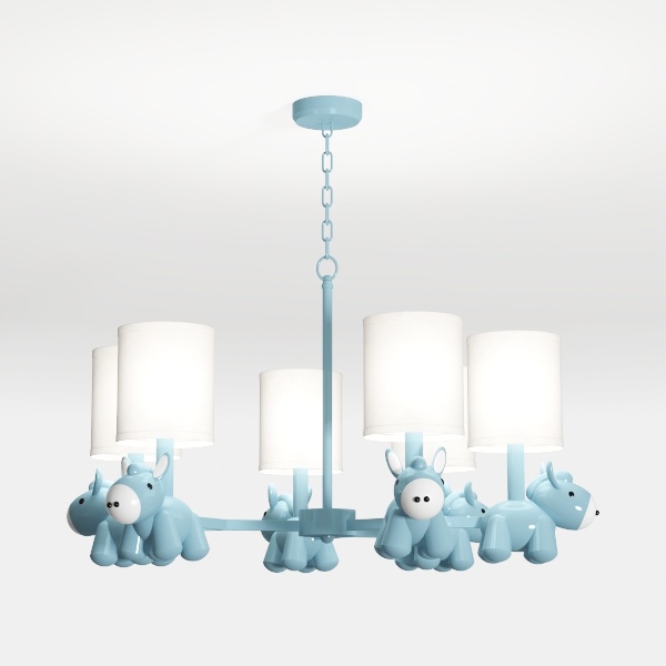 BONLICHT Round Rustic Chandelier 10-Light Brushed