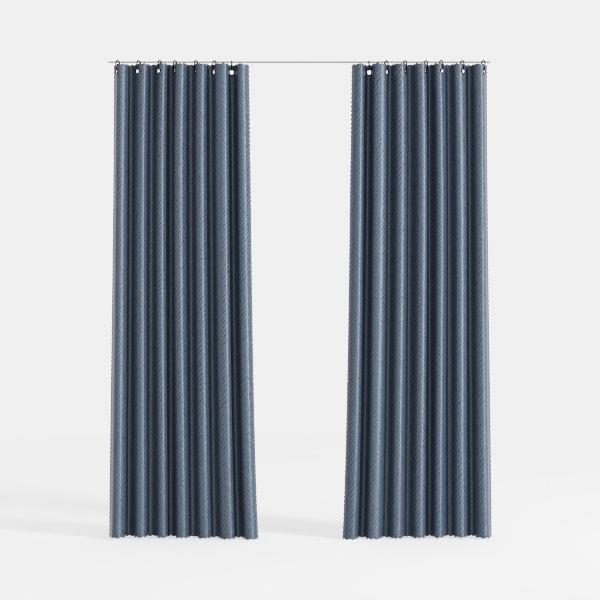 RYB HOME Blue Velvet Curtains 84 inches - Blackout