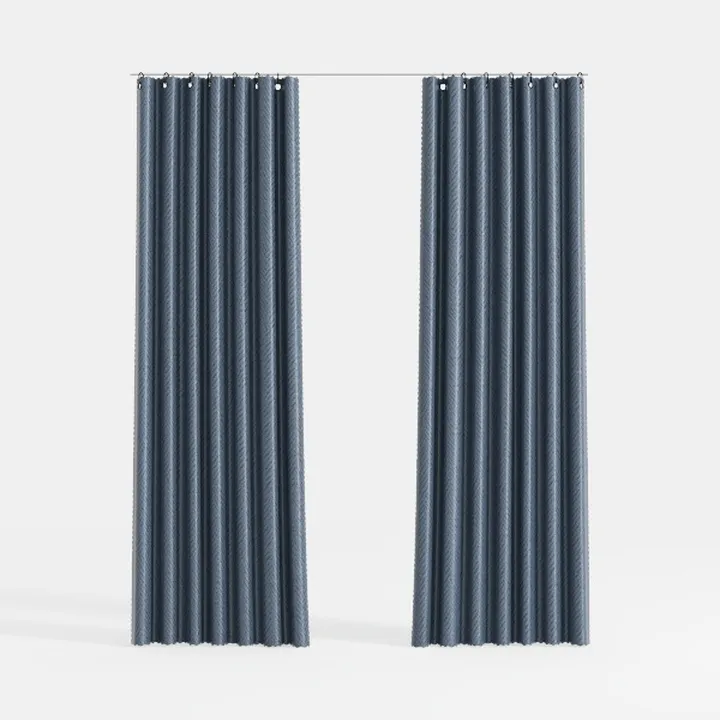 RYB HOME Blue Velvet Curtains 84 inches - Blackout