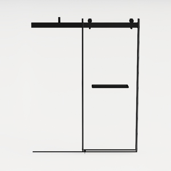 Frameless Shower Door, 5/16" (8mm) Clear Tempered