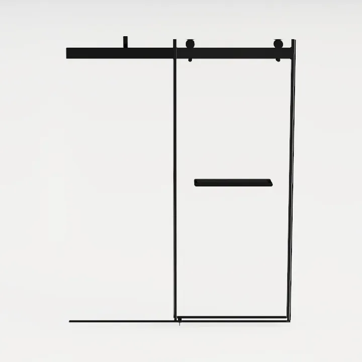 Frameless Shower Door, 5/16" (8mm) Clear Tempered