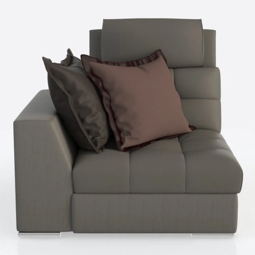 Acme Naveen Modular - Wedge with Pillow in Gray