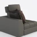 Acme Naveen Modular - Wedge with Pillow in Gray Right 45 Degree View