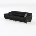130" Extra Large Modular Sectional Sofa, Oversized Left 45 Degree View