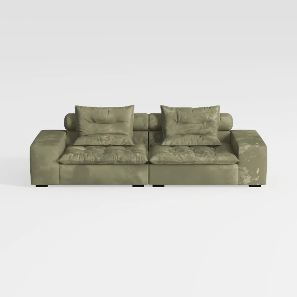 Modular Sectional Couch, 113" Sofa Bed Cloud