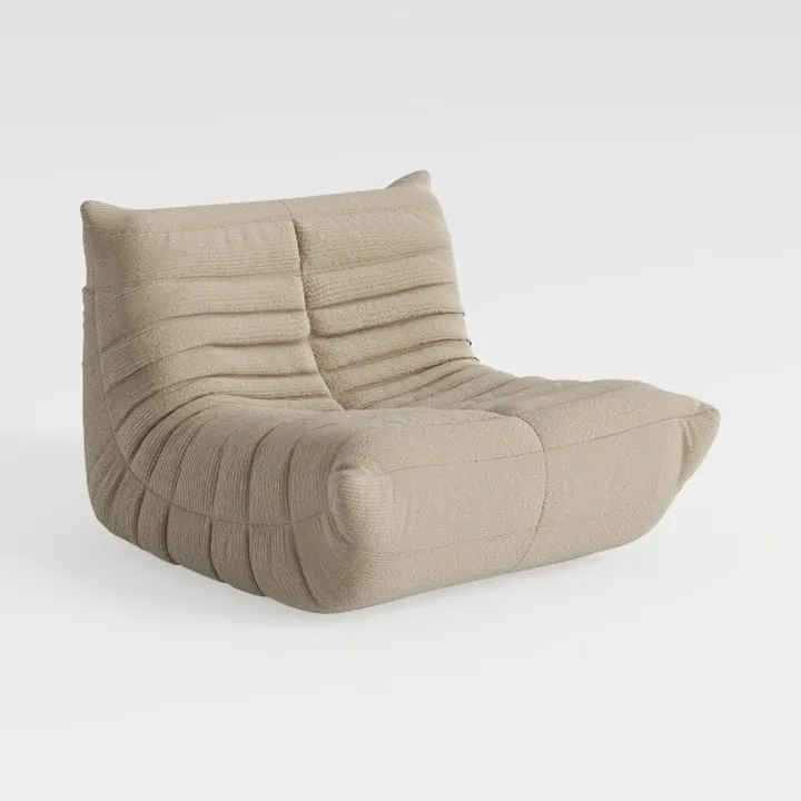 Bean Bag Chair with Ottoman, Armrest Bean Bag